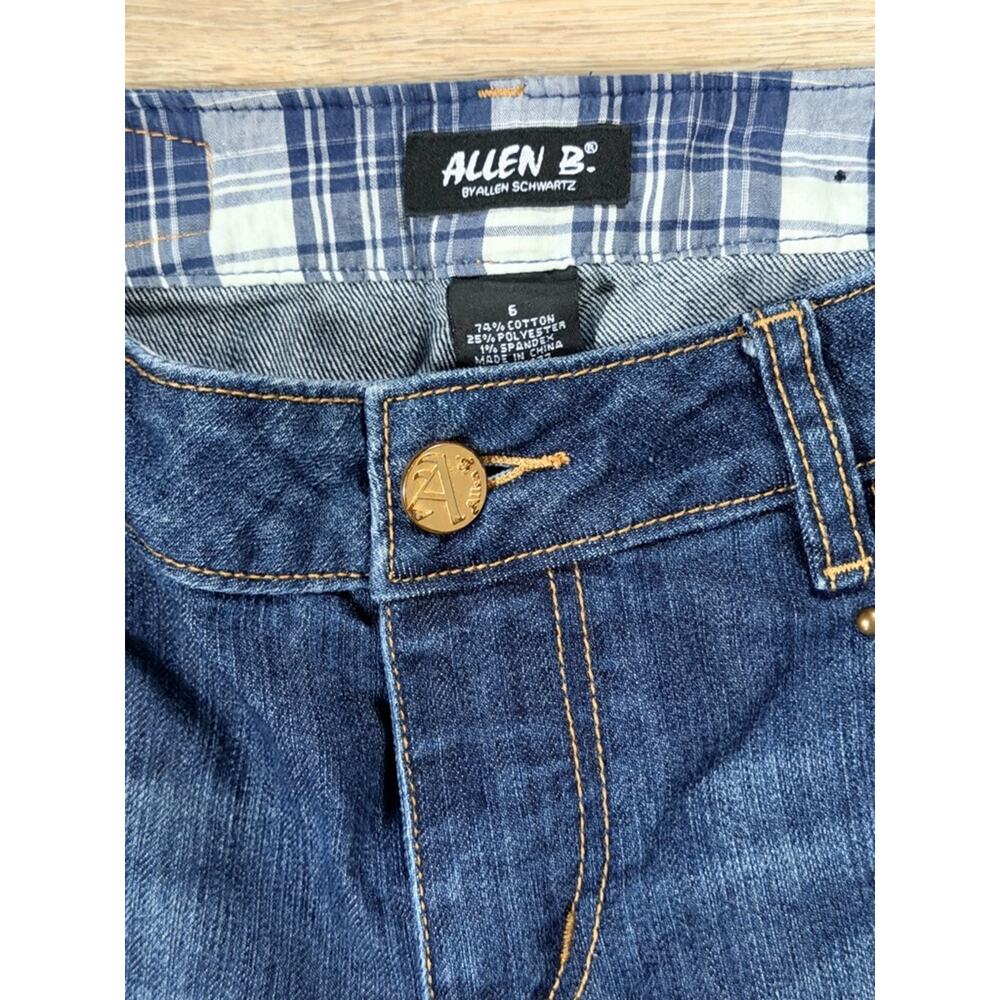 Allen B. By Allen Schwartz Women's Blue Denim Jeans Size 6 - Picture 2 of 4